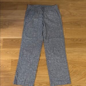 Ann Taylor chambray tie waist pant XS
